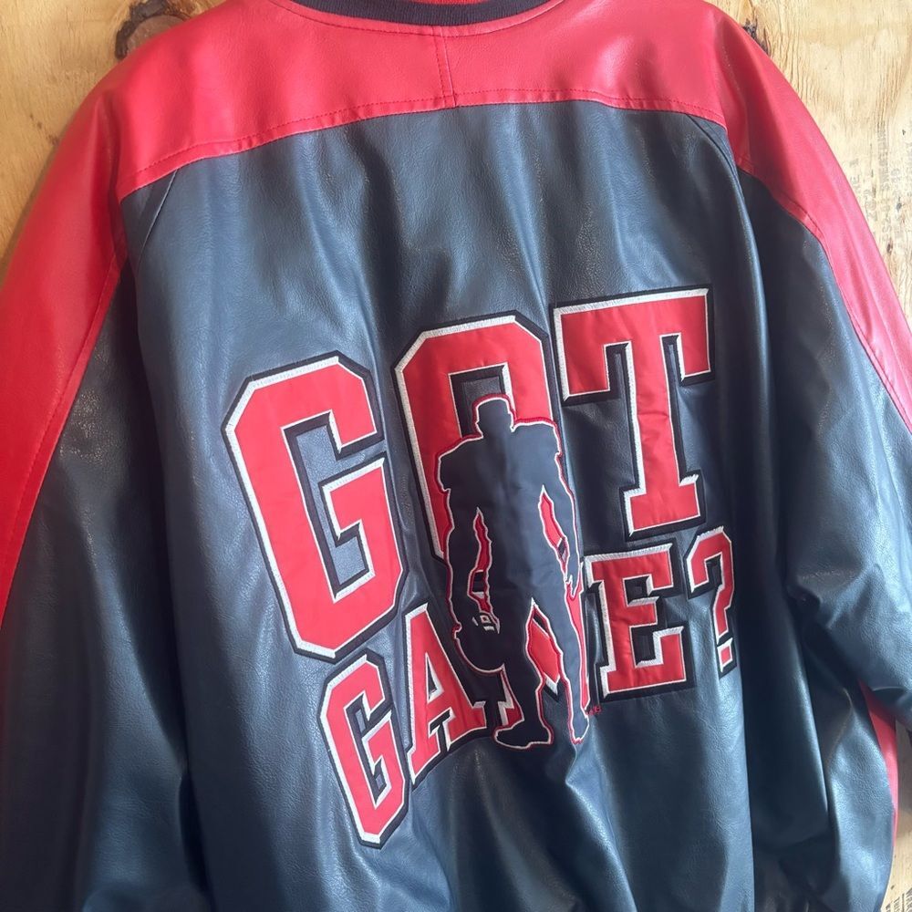 Vintage 90s Steve & Barrys Got Game? Varsity Bomber Jacket Sz XL - Picture 4 of 6